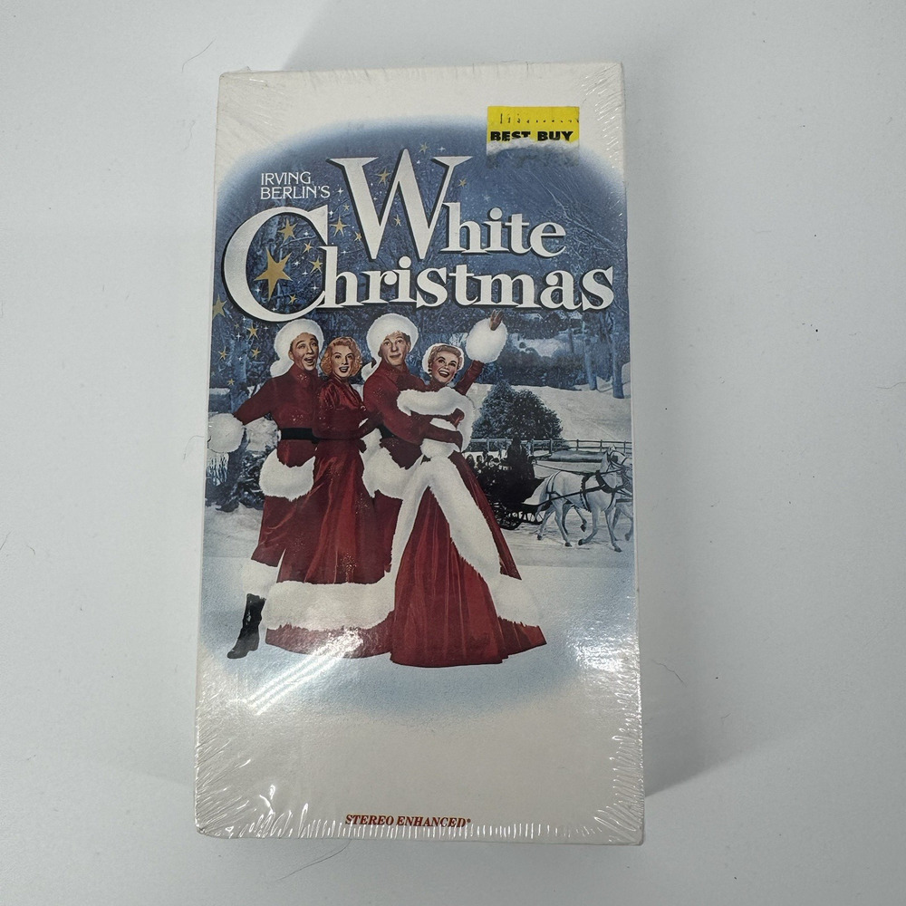 White Christmas VHS Christmas Classic Bing Crosby Rosemary Clooney Factory Seal